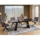 Стол обеденный SIGNAL BACARDI черный/черный 160-240/90